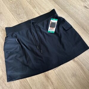 Gerry Women's Breezy Cargo Skort, Black,  Performance Stretch Size XL NEW‎